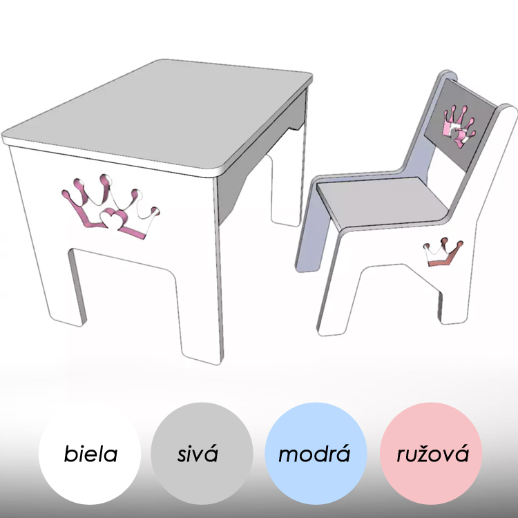 detsky set stolicka stol pre dievcatko 2