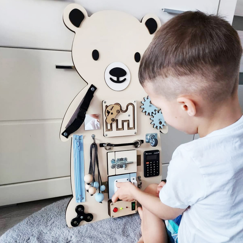 montessori doska maxi medved modry 6