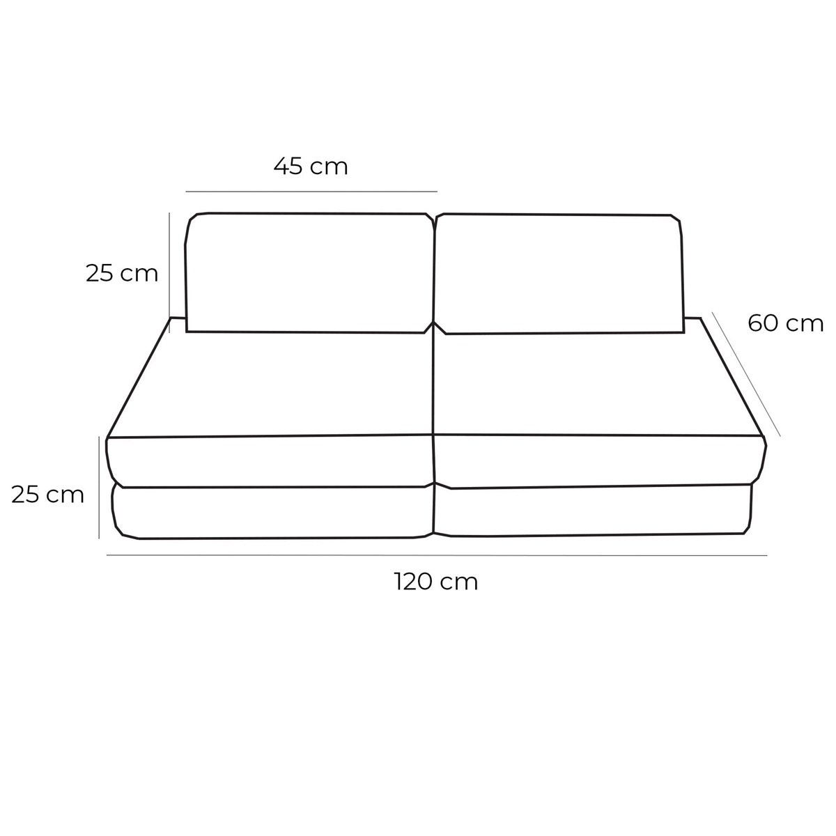 pohovka bunker sofa plus ROZMERY