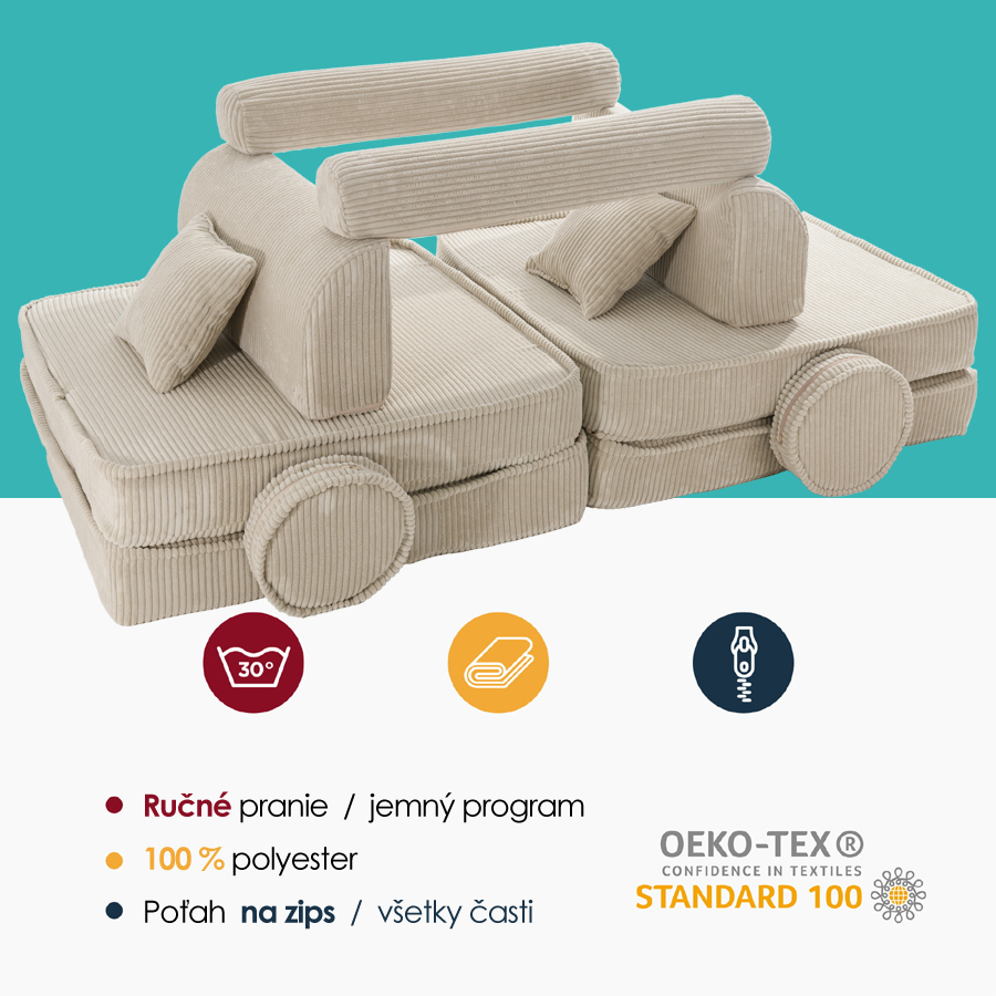skladaci penovy bunker sofa premium
