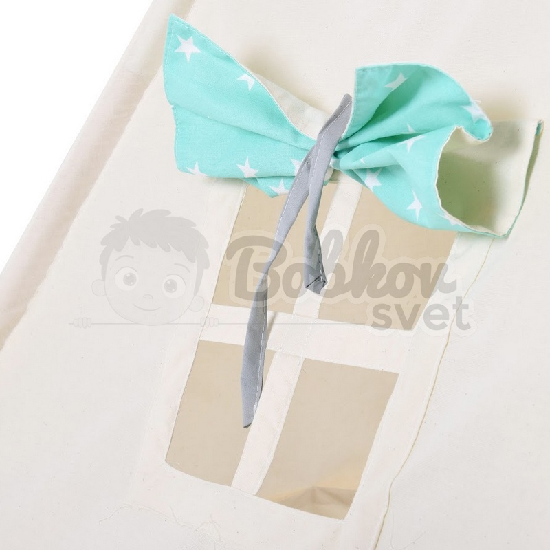 Teepee stan pre deti set s príslušenstvom - Indiánske dobrodružstvo s pompoms