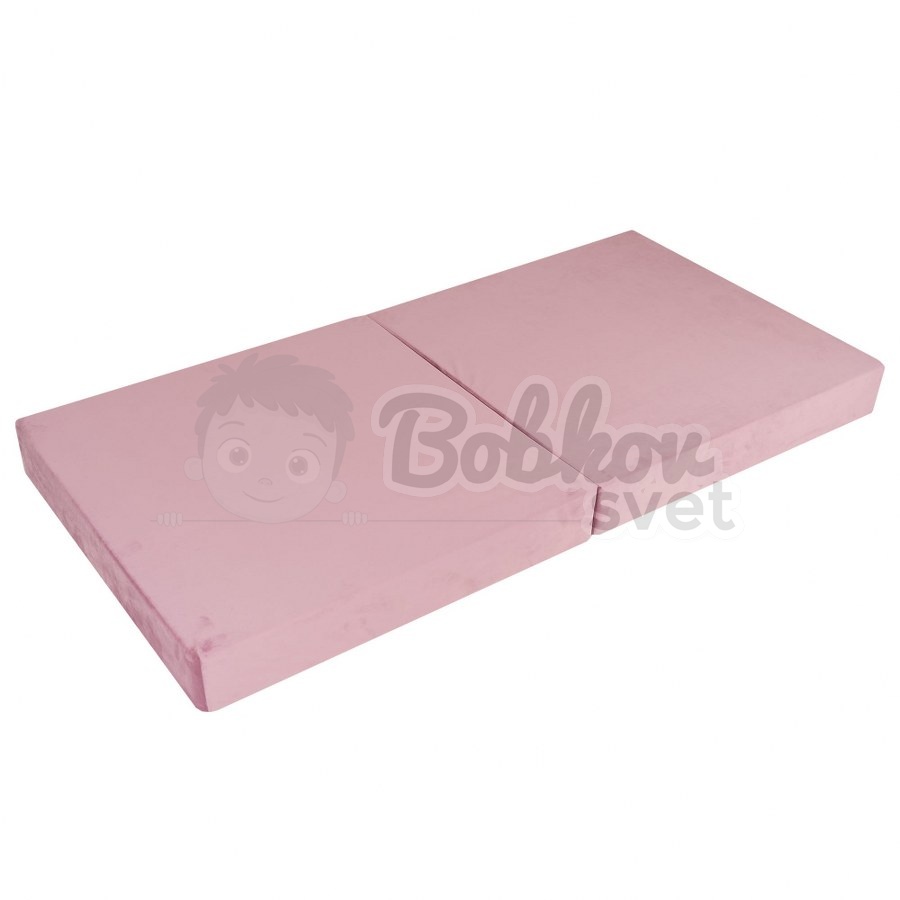 Veľký skladací bunker / detské ihrisko / pohovka - SOFA velvet PINK 160 cm