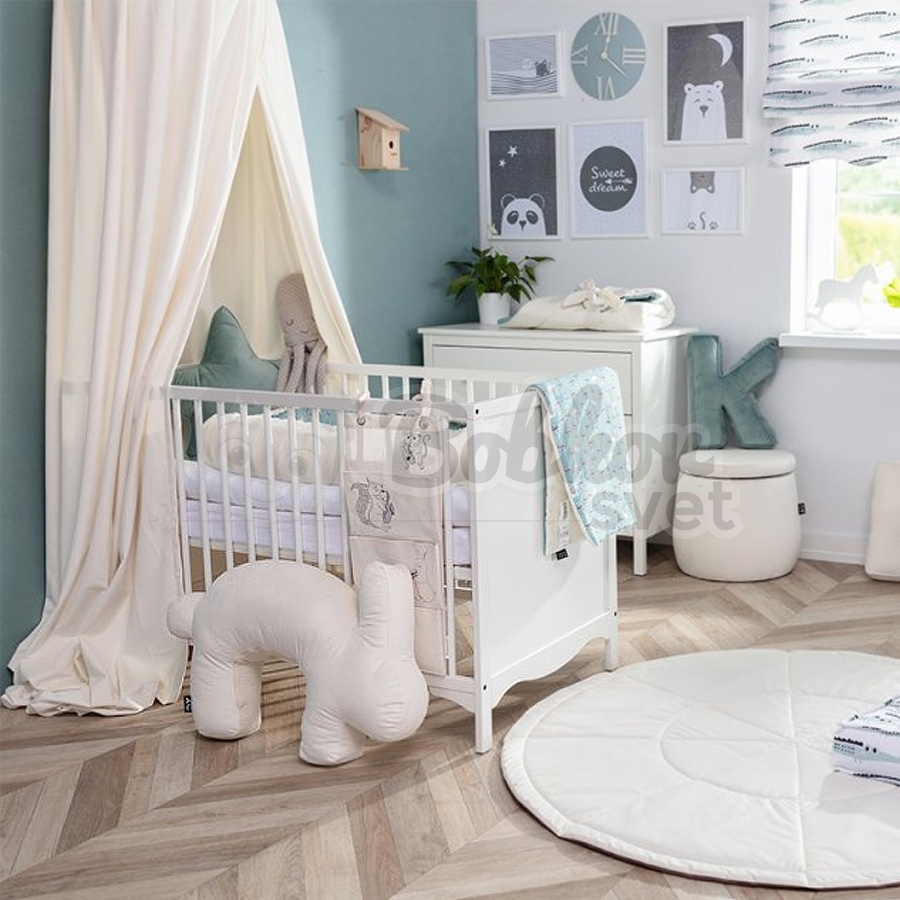 Dojčiaci vankúš ELIT velvet / dekoračný BUNNY - cream