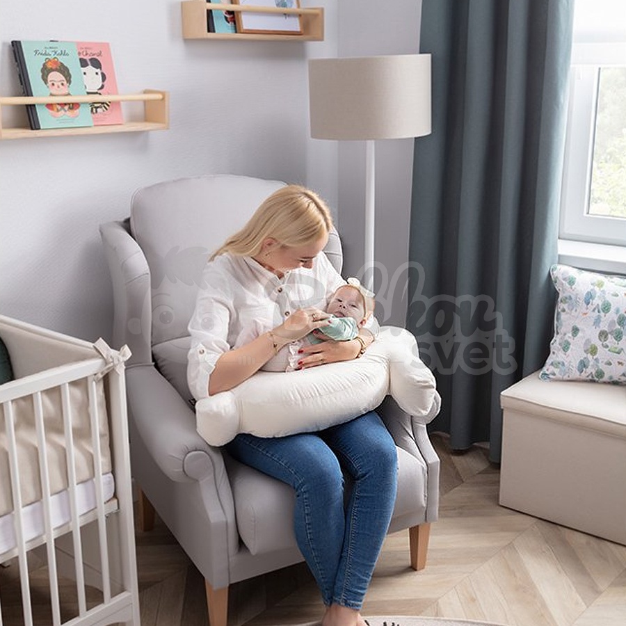 Dojčiaci vankúš ELIT velvet / dekoračný BUNNY - cream