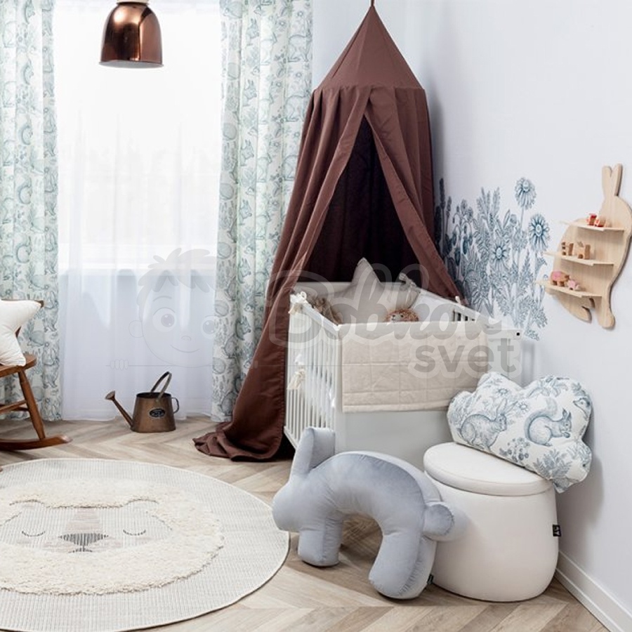 Dojčiaci vankúš ELIT velvet / dekoračný BUNNY - gray