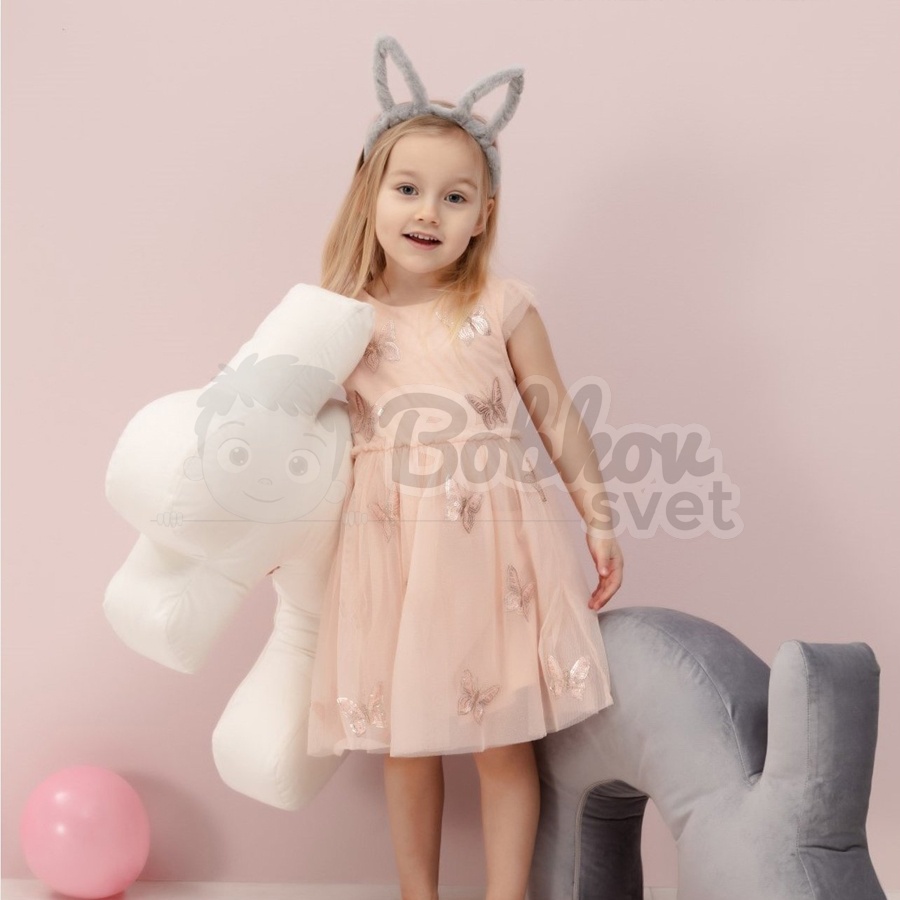 Dojčiaci vankúš ELIT velvet / dekoračný BUNNY - mint