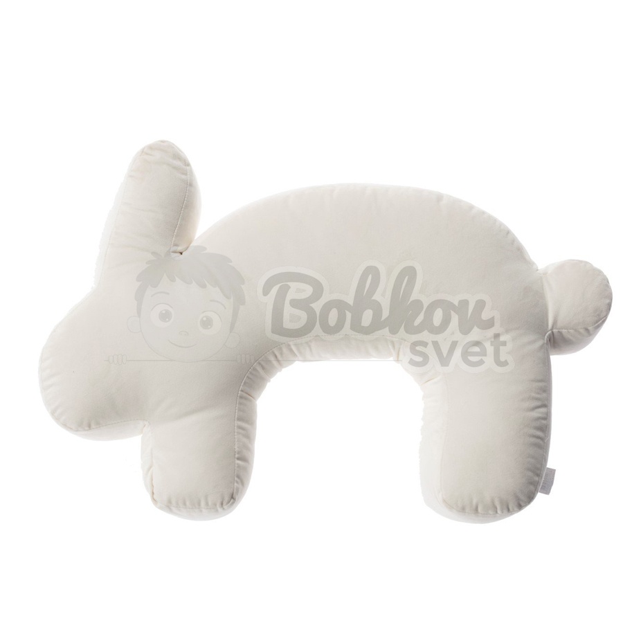 Dojčiaci vankúš ELIT velvet / dekoračný BUNNY - cream