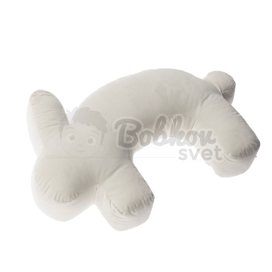 Dojčiaci vankúš ELIT velvet / dekoračný BUNNY - cream