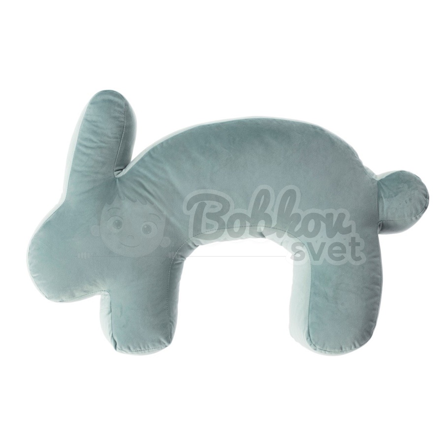 Dojčiaci vankúš ELIT velvet / dekoračný BUNNY - mint