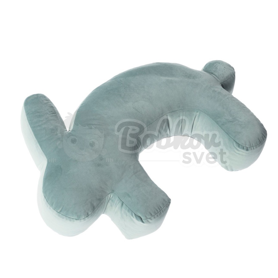 Dojčiaci vankúš ELIT velvet / dekoračný BUNNY - mint