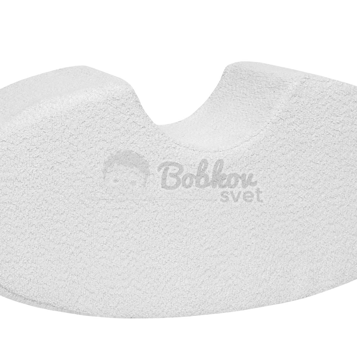 Detský penový taburet / hojdačka Bean Shape - BOUCLE white