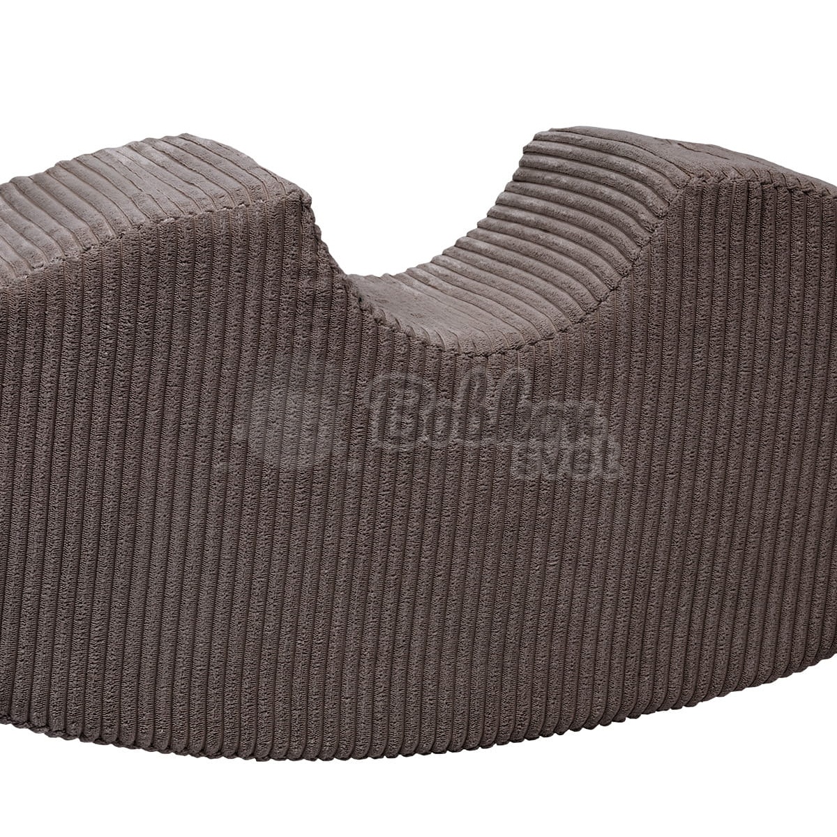 Detský penový taburet / hojdačka Bean Shape - Corduroy Estetic BROWN