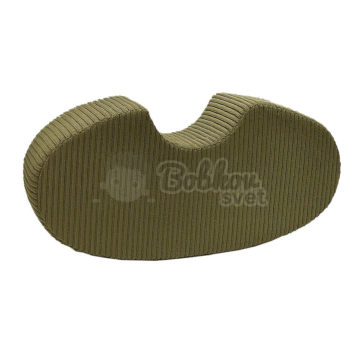 Detský penový taburet / hojdačka Bean Shape - Corduroy Estetic KHAKI