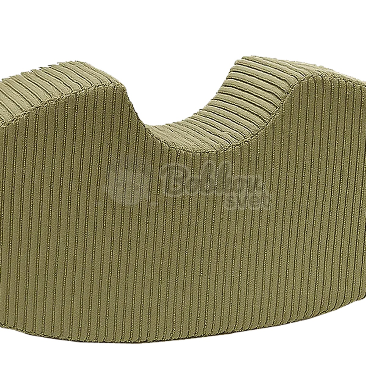 Detský penový taburet / hojdačka Bean Shape - Corduroy Estetic KHAKI