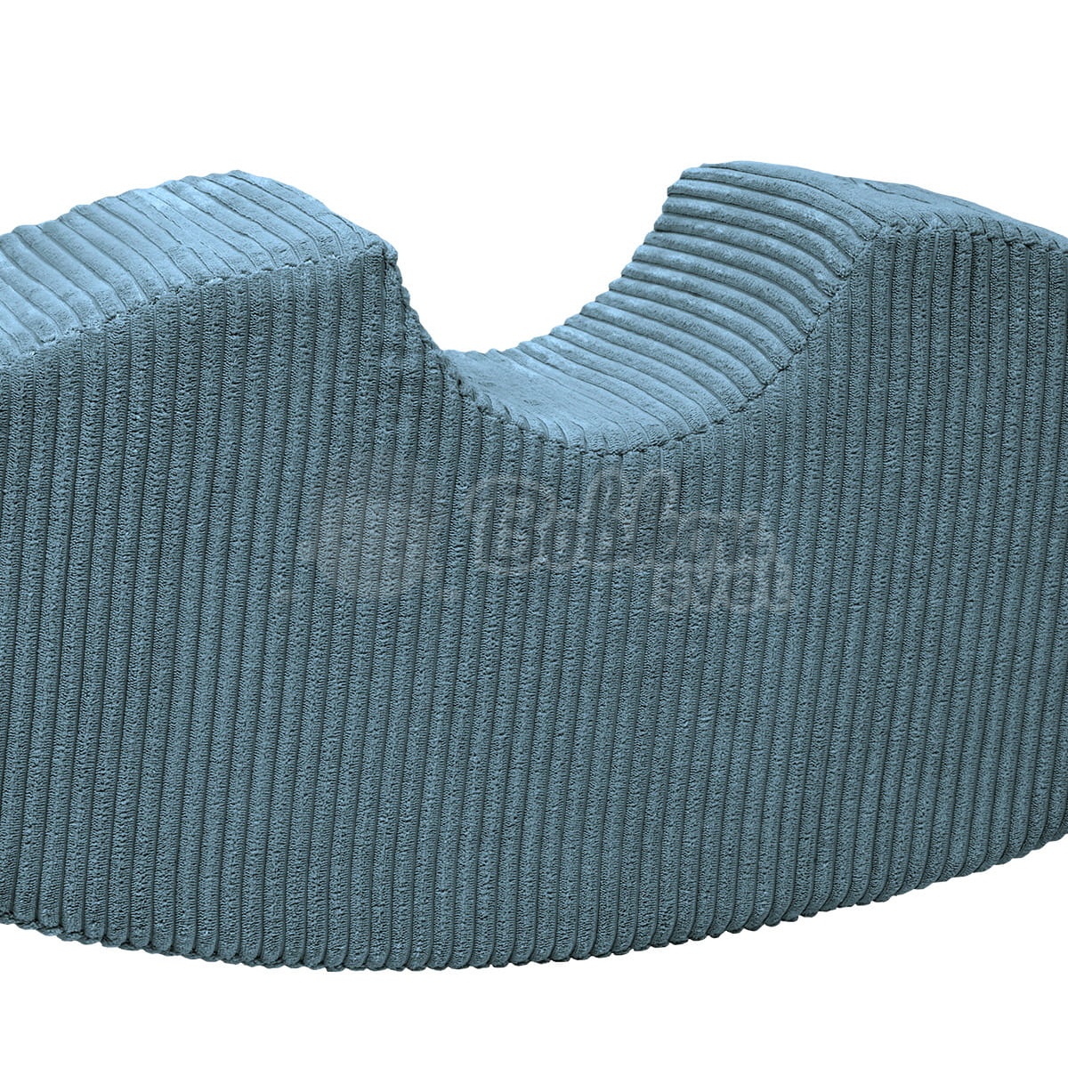 Detský penový taburet / hojdačka Bean Shape - Corduroy Estetic TYRKYS