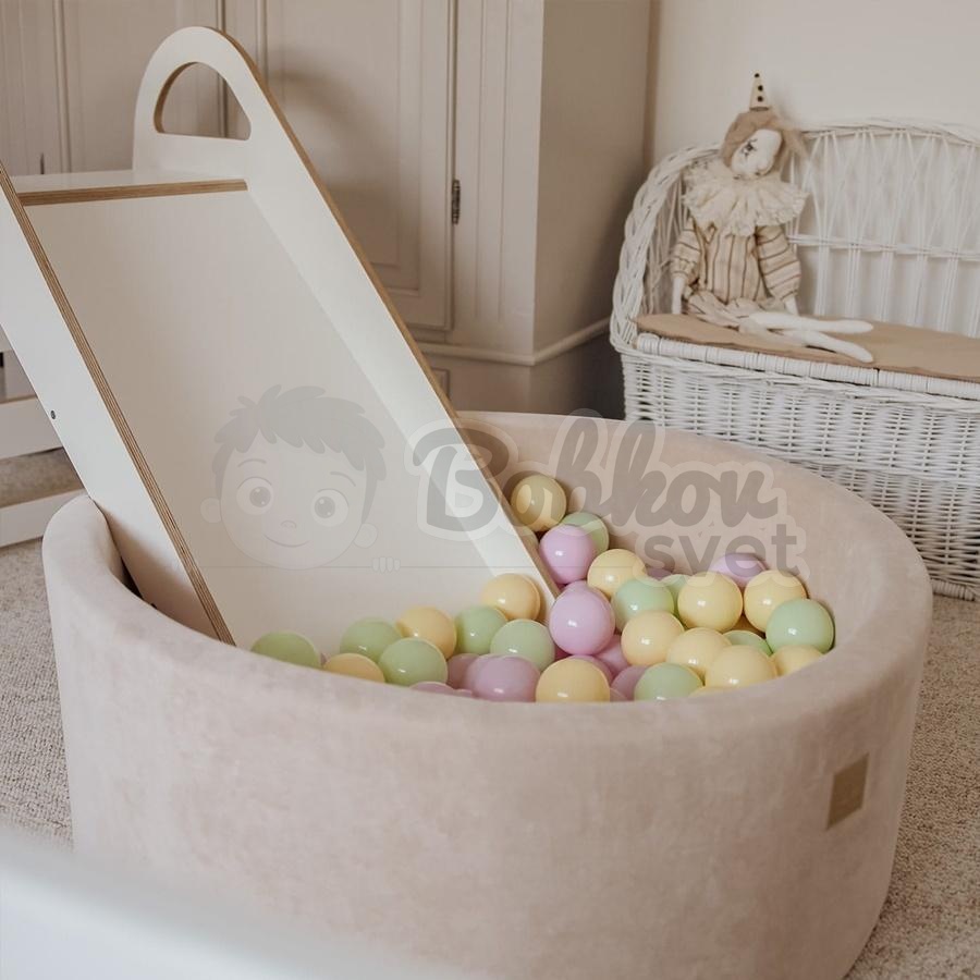 Detský suchý bazén EXCLUSIVE MeowBaby® ZAMAT model Spring s guličkami 250 ks (90x40cm)