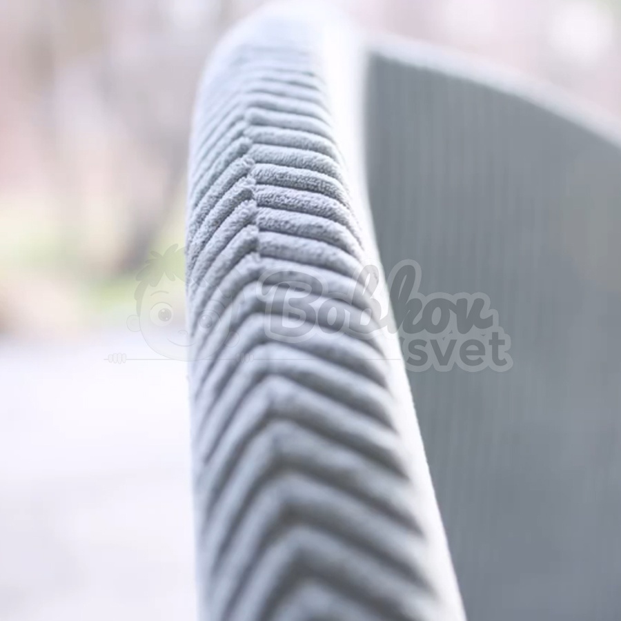 Skladacia hracia podložka Ø 130 cm HARD Corduroy - grafit