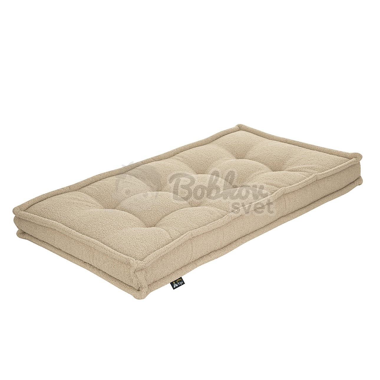 Veľký francúzsky matrac / puf na sedenie 120x60cm BOUCLE beige