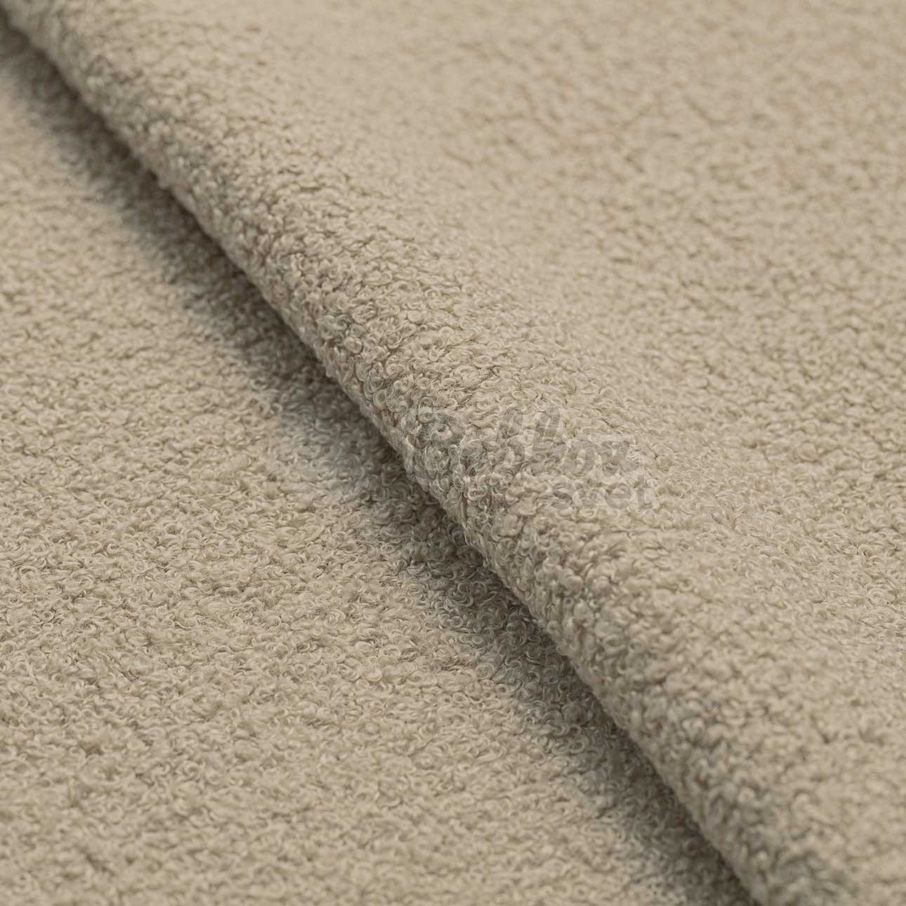 Veľký francúzsky matrac / puf na sedenie 120x60cm BOUCLE beige