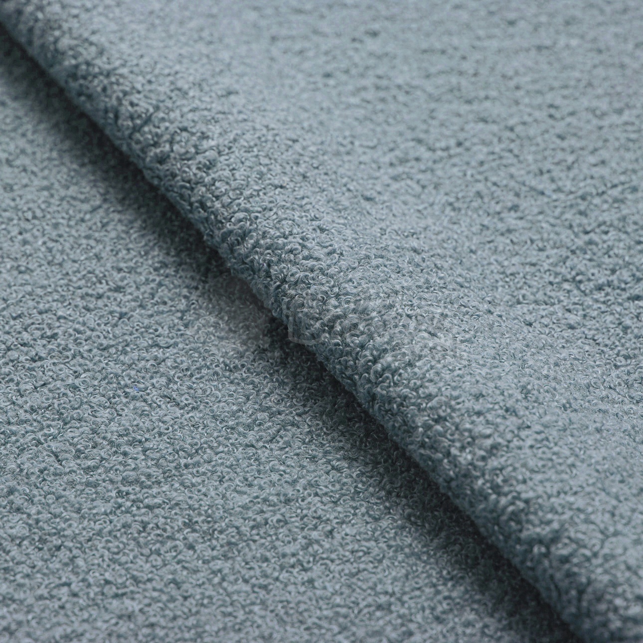 Veľký francúzsky matrac / puf na sedenie 120x60cm BOUCLE modrá