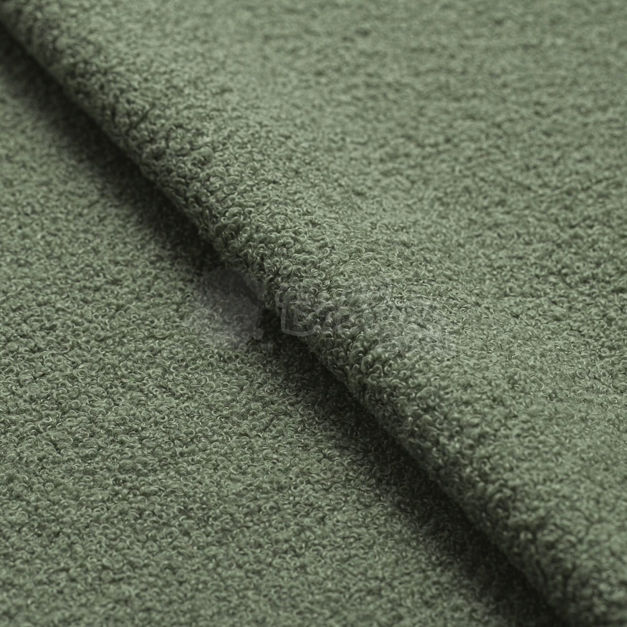 Veľký francúzsky matrac / puf na sedenie 120x60cm BOUCLE zelená