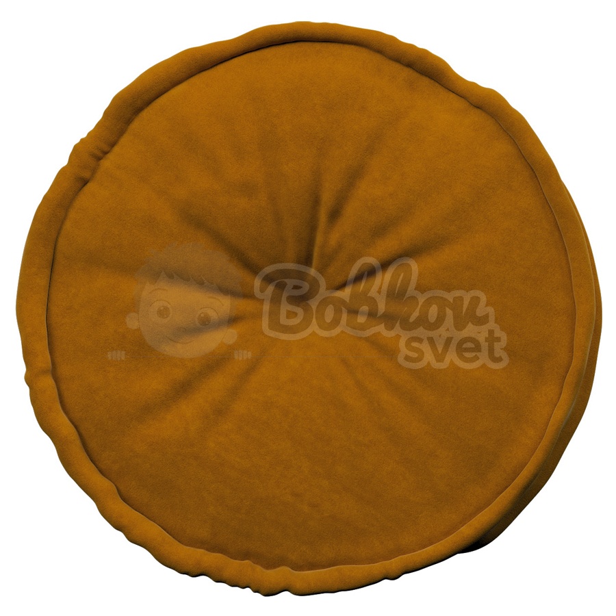Francúzsky puf na sedenie / sedák 50cm lesný med
