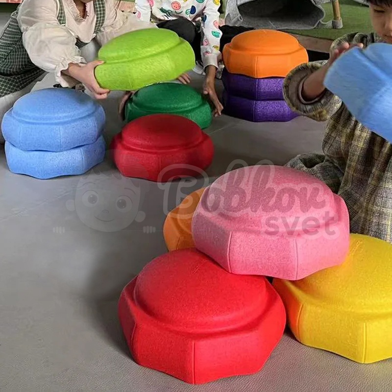 Variabilný balančný kameň Stepping Stones | hrubá motorika - oranžový