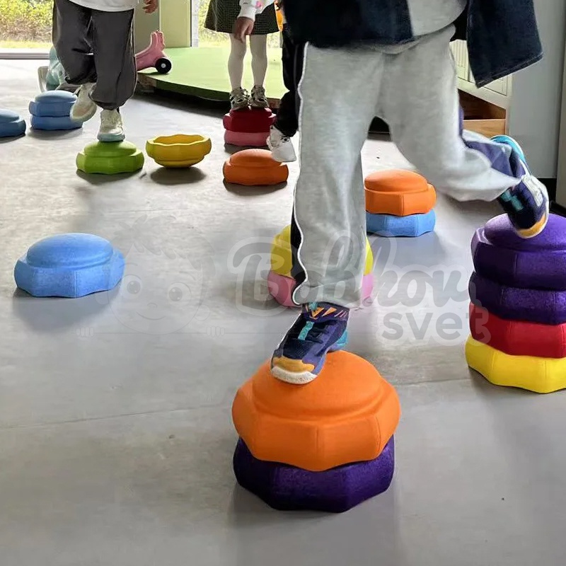 Variabilný balančný kameň Stepping Stones | hrubá motorika - fialový