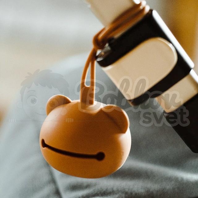 Silikónové púzdro / obal na cumlík PANDA - petrolejová