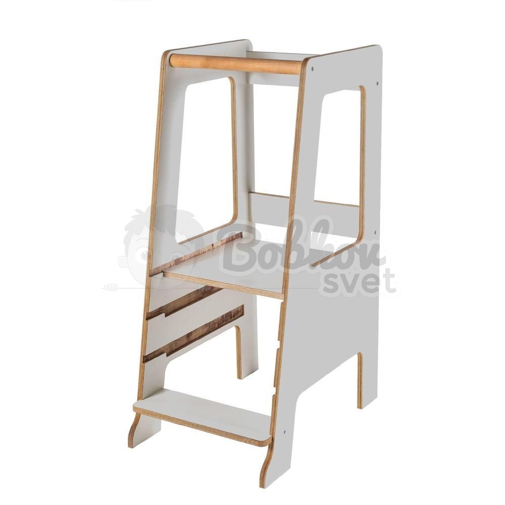 Učiaca veža SCANDI MeowBaby® Kitchen Helper - šedá