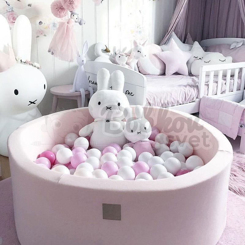 Detský suchý bazén EXCLUSIVE MeowBaby® model Amour s guličkami 250 ks (90x30cm)