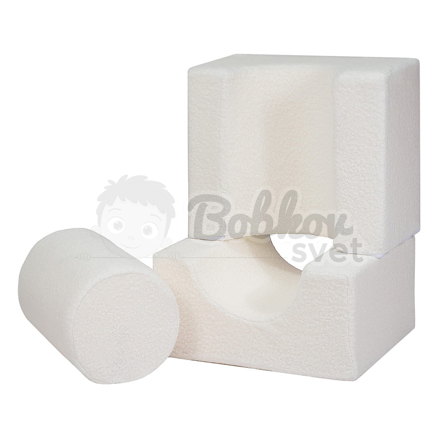 Penová hracia zostava / 3 dielny set - Shape BOUCLE white