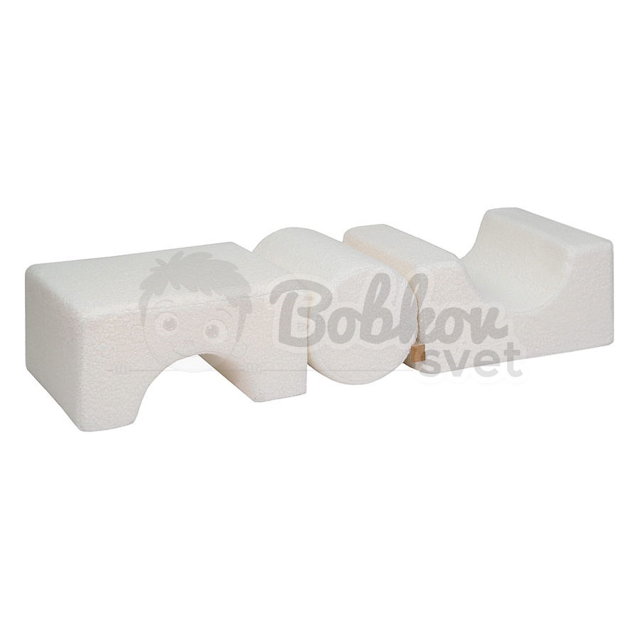 Penová hracia zostava / 3 dielny set - Shape BOUCLE white