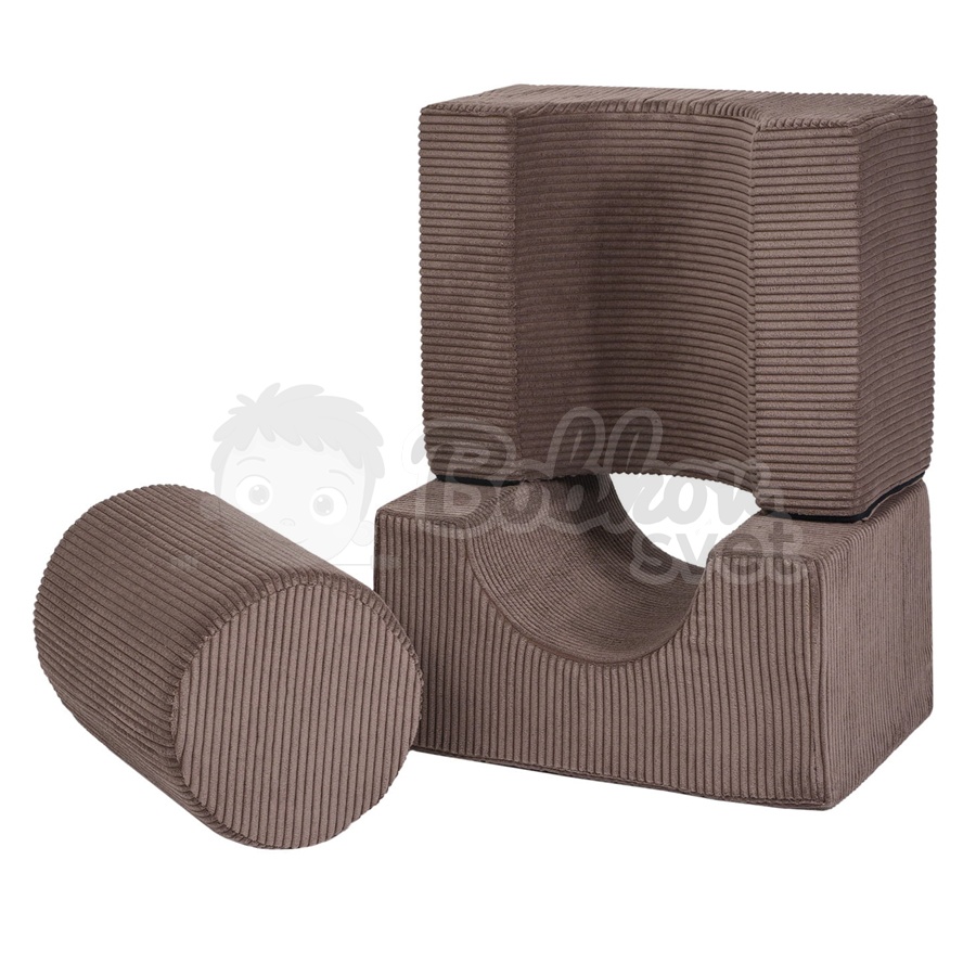 Penová hracia zostava / 3 dielny set - Shape Corduroy Estetic BROWN