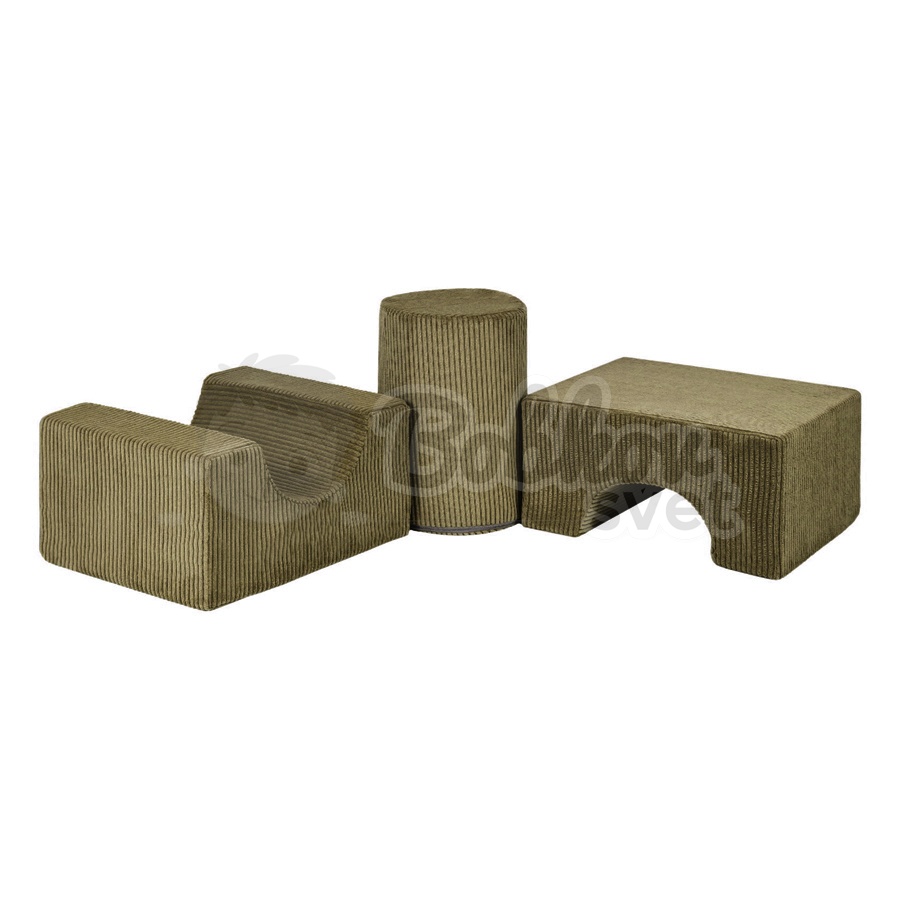 Penová hracia zostava / 3 dielny set - Shape Corduroy Estetic KHAKI