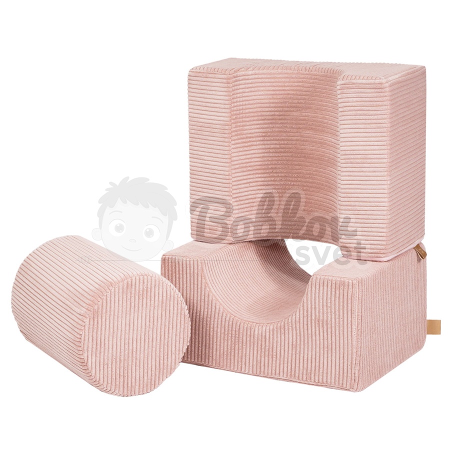 Penová hracia zostava / 3 dielny set - Shape Corduroy Estetic PINK