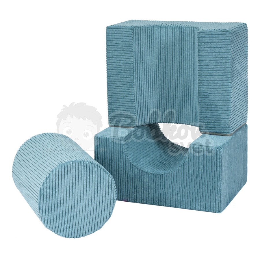 Penová hracia zostava / 3 dielny set - Shape Corduroy Estetic TYRKYS