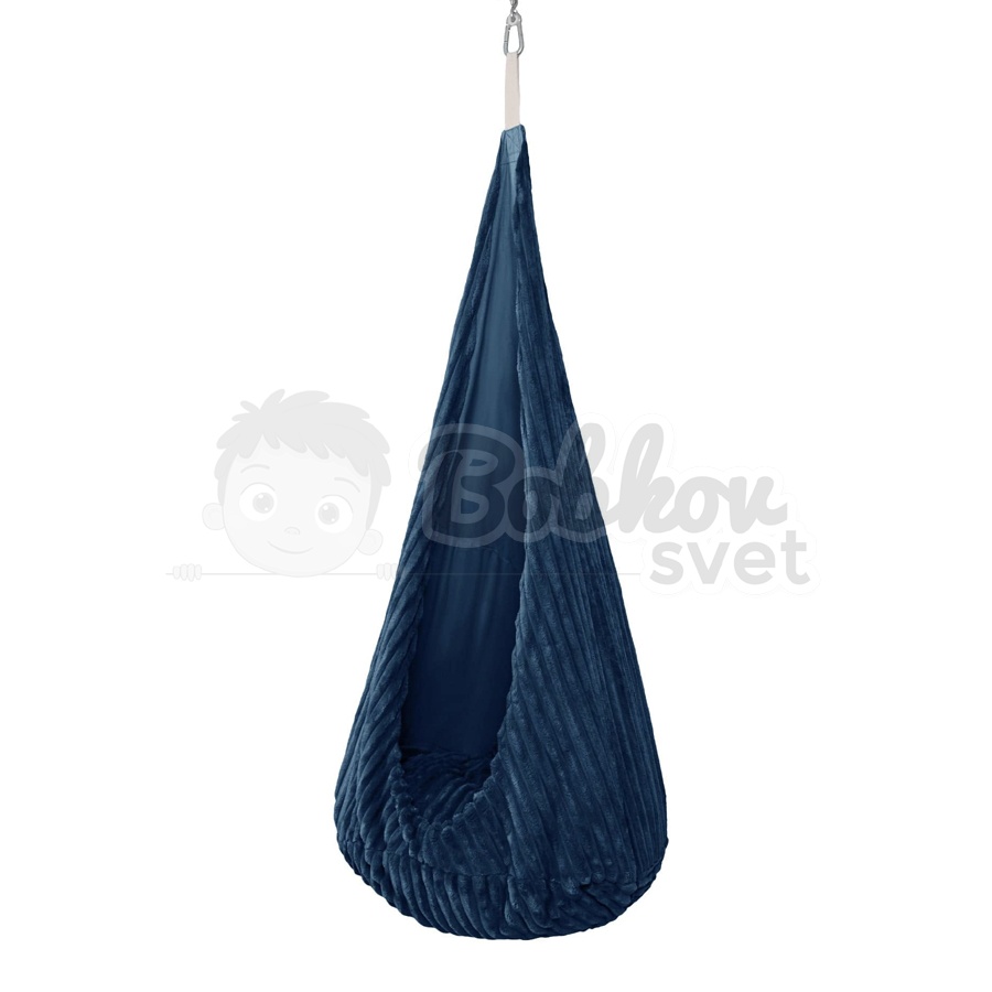 Závesná kvapka - hojdačka do izby + HÁK - CHURROS hard - Midnight BLUE