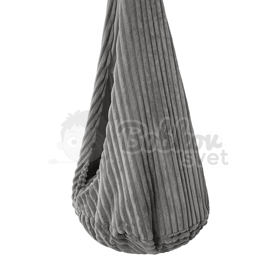 Závesná kvapka - hojdačka do izby + HÁK - CHURROS hard - GRAY