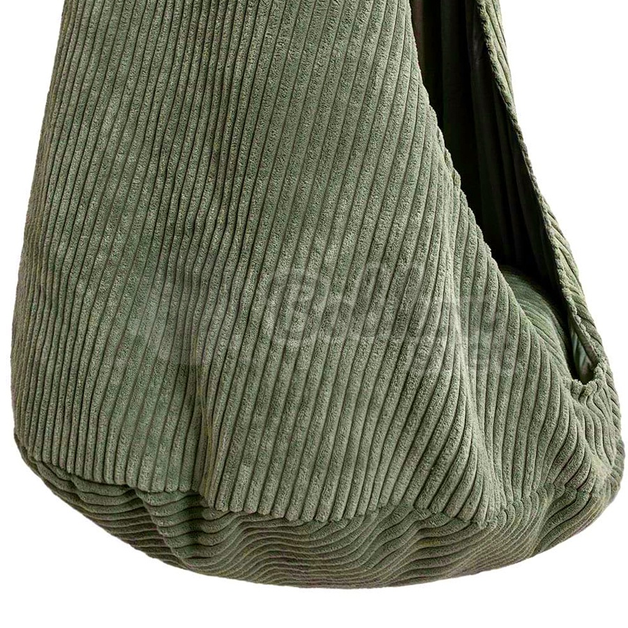 Závesná kvapka - hojdačka do izby + HÁK - Corduroy Estetic KHAKI