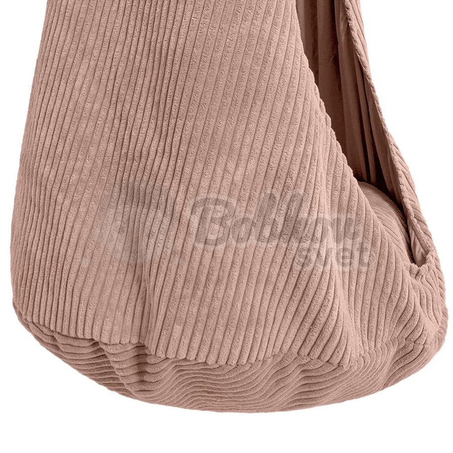 Závesná kvapka - hojdačka do izby + HÁK - Corduroy Estetic PINK
