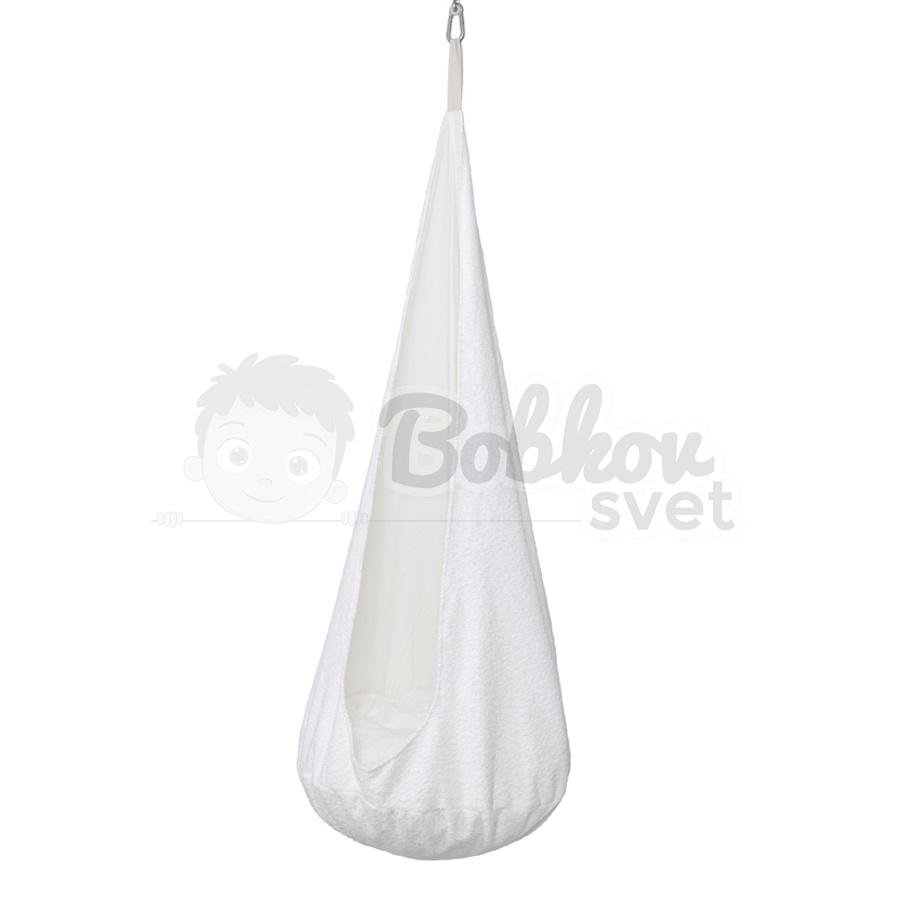 Závesná kvapka - hojdačka do izby + HÁK - BOUCLE white