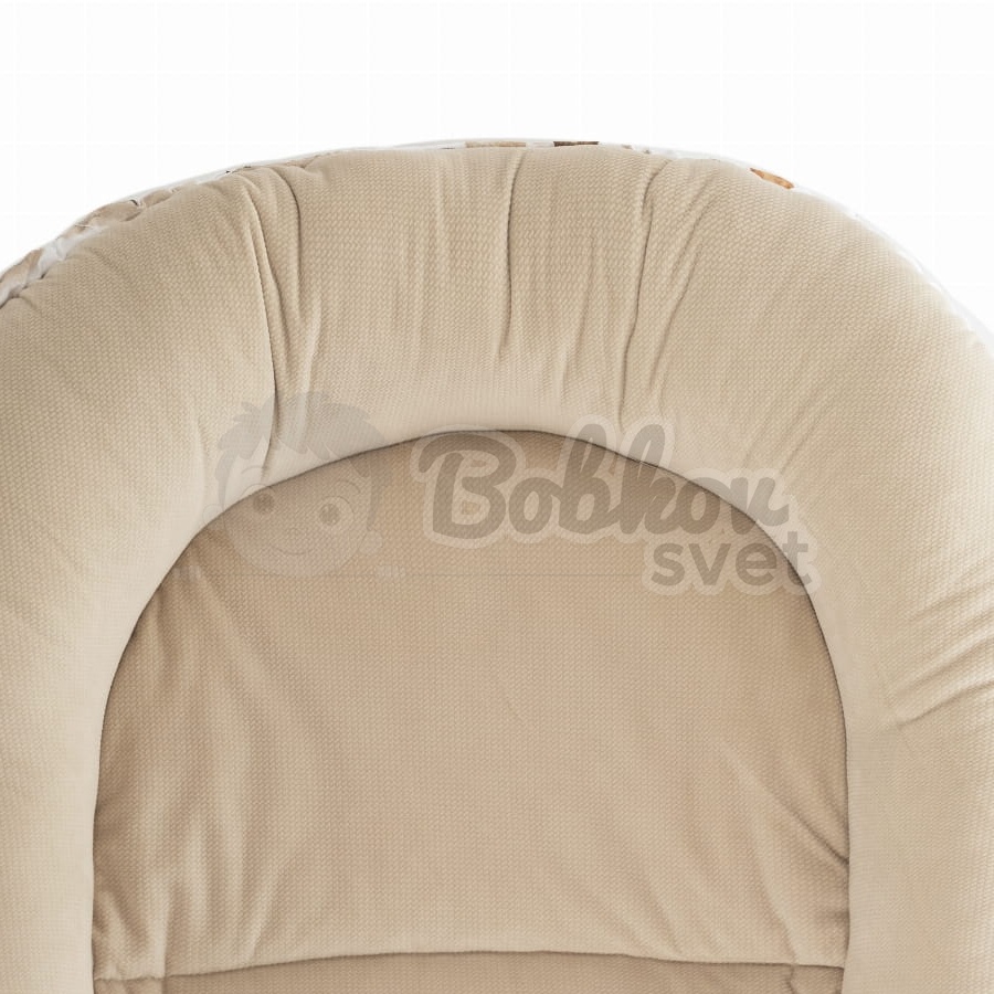 Detské hniezdo pre bábätko VELVET SADA 3v1 - CREAM - fox