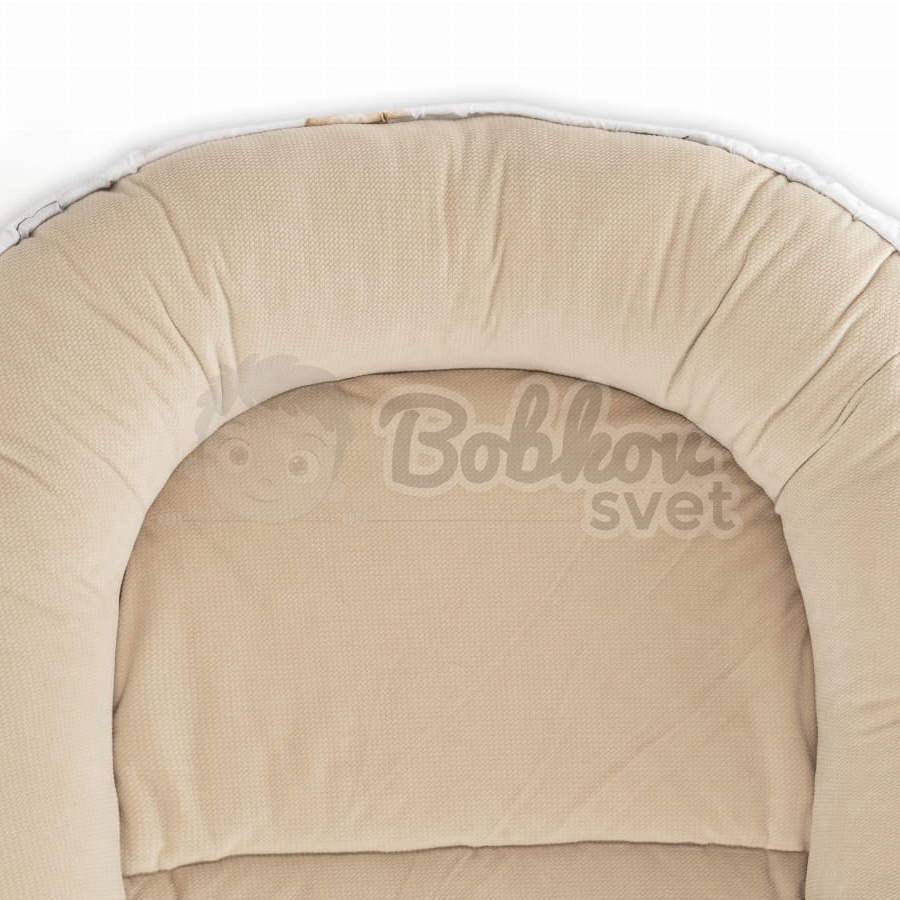Detské hniezdo pre bábätko VELVET SADA 3v1 - CREAM - teddy