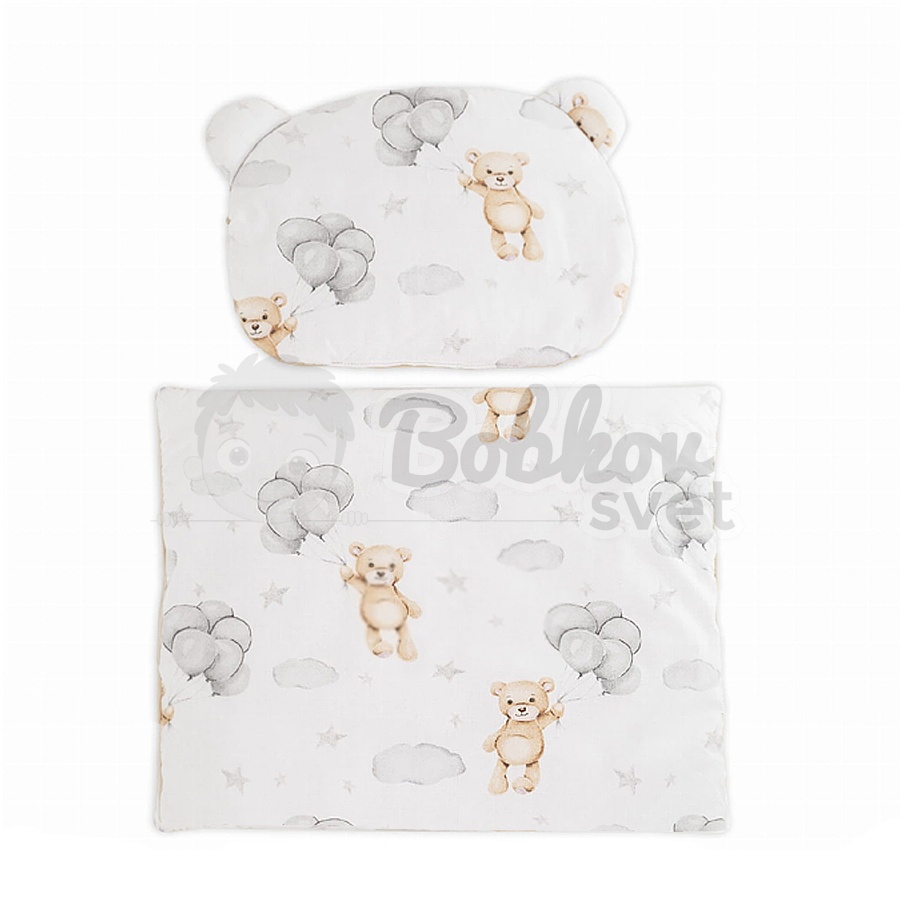 Detské hniezdo pre bábätko VELVET SADA 3v1 - CREAM - teddy