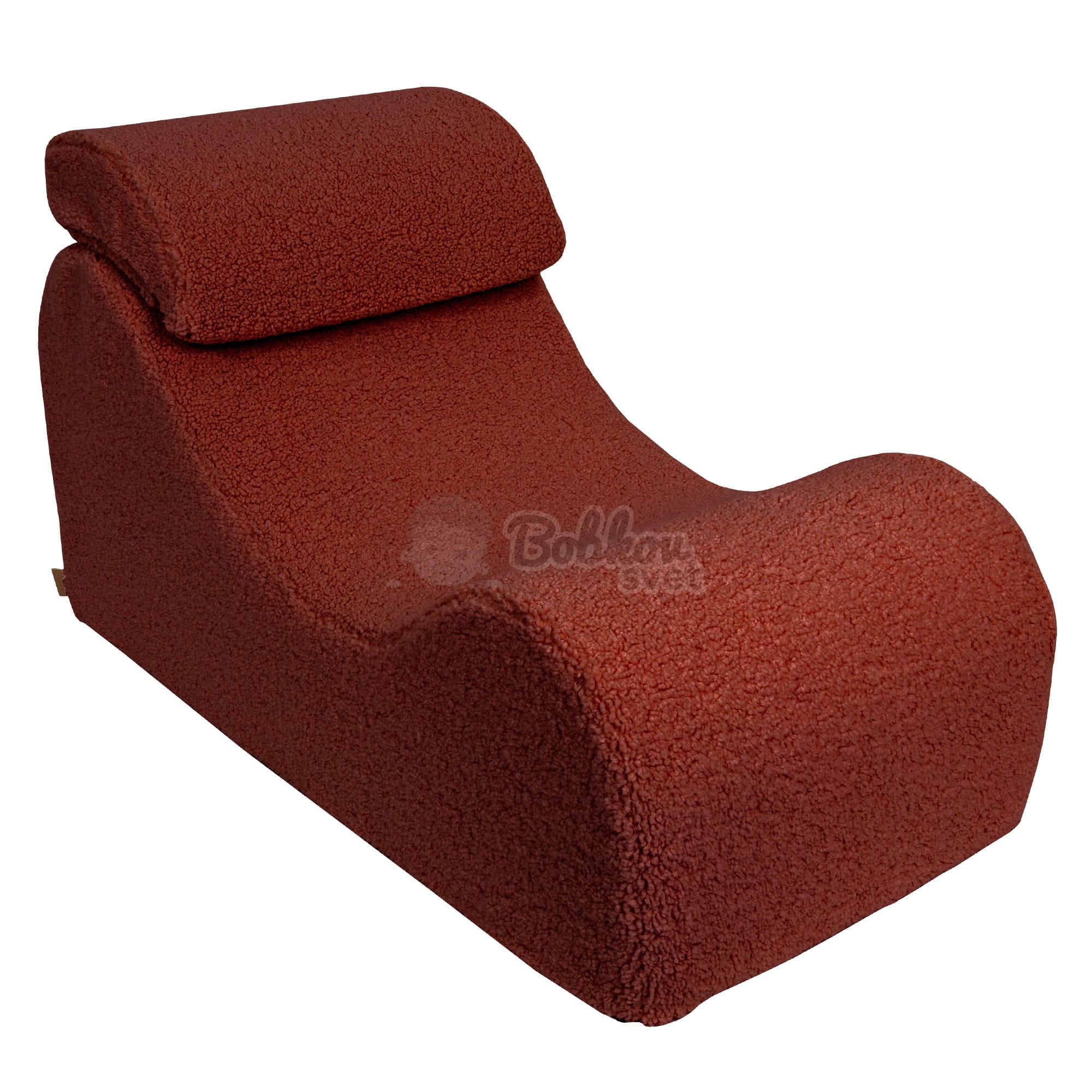 Dizajnové lehátko s opierkami (leňoška) pre deti Wave - Bearly BROWN