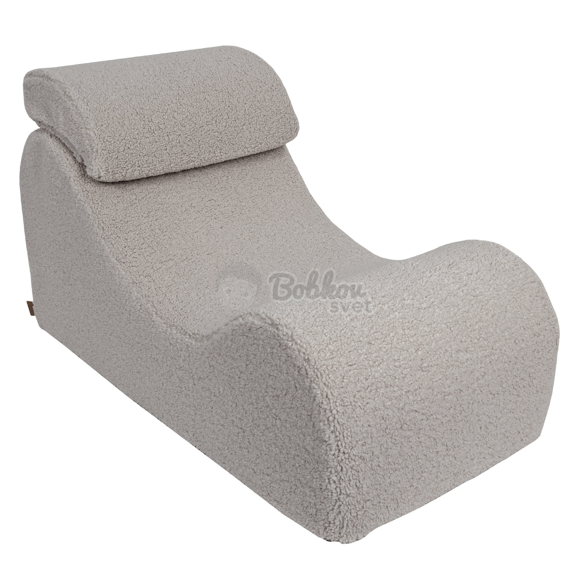 Dizajnové lehátko s opierkami (leňoška) pre deti Wave - Bearly GREY