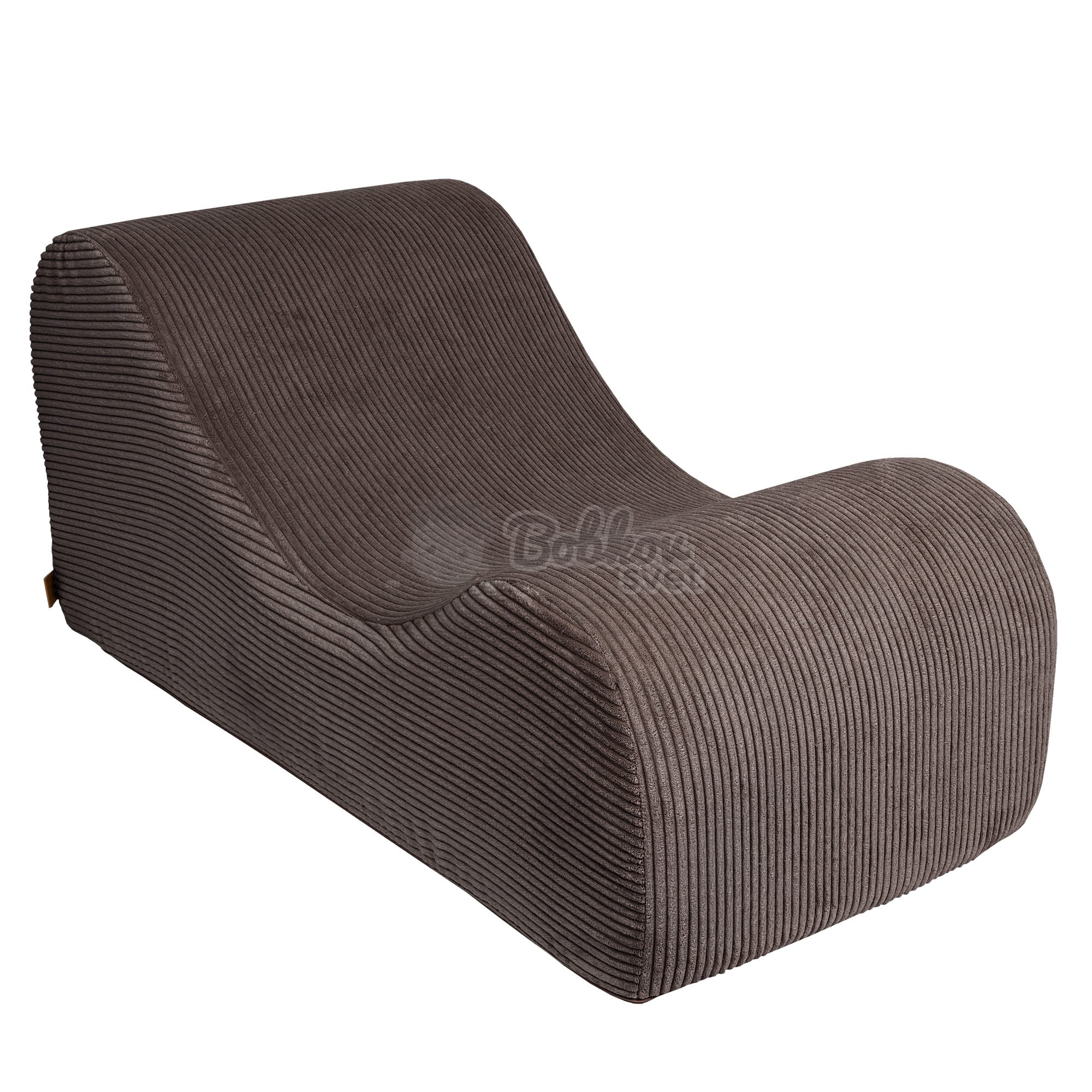 Dizajnové lehátko s opierkami (leňoška) pre deti Wave - Corduroy Estetic BROWN