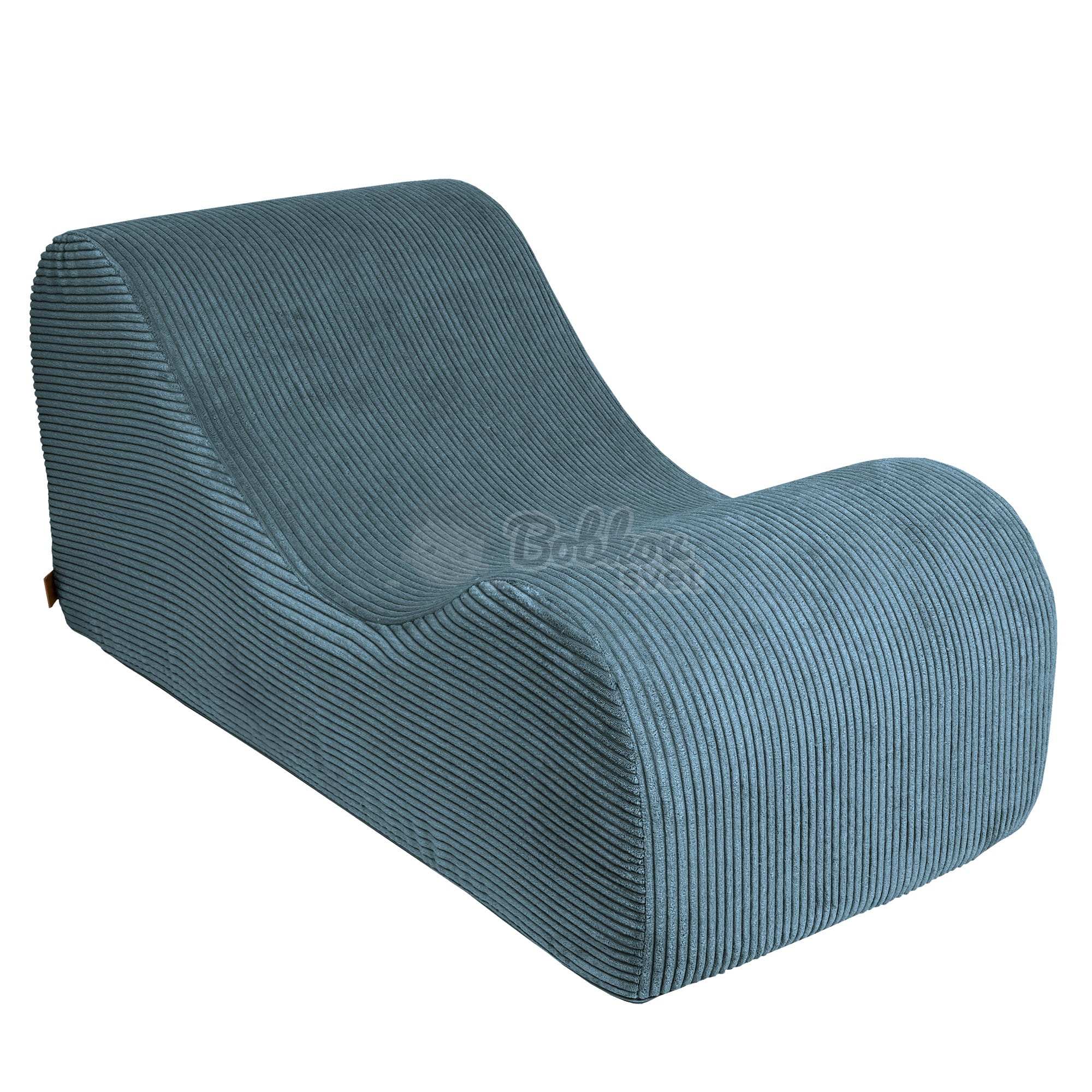 Dizajnové lehátko s opierkami (leňoška) pre deti Wave - Corduroy Estetic TYRKYS
