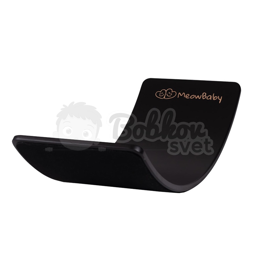 Drevená balančná doska pre deti MeowBaby® s filcom (80x30cm) - BLACK